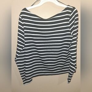 H&M Black & White Striped Shirt